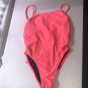 CHEEKY NEON PINK ONE PIECE